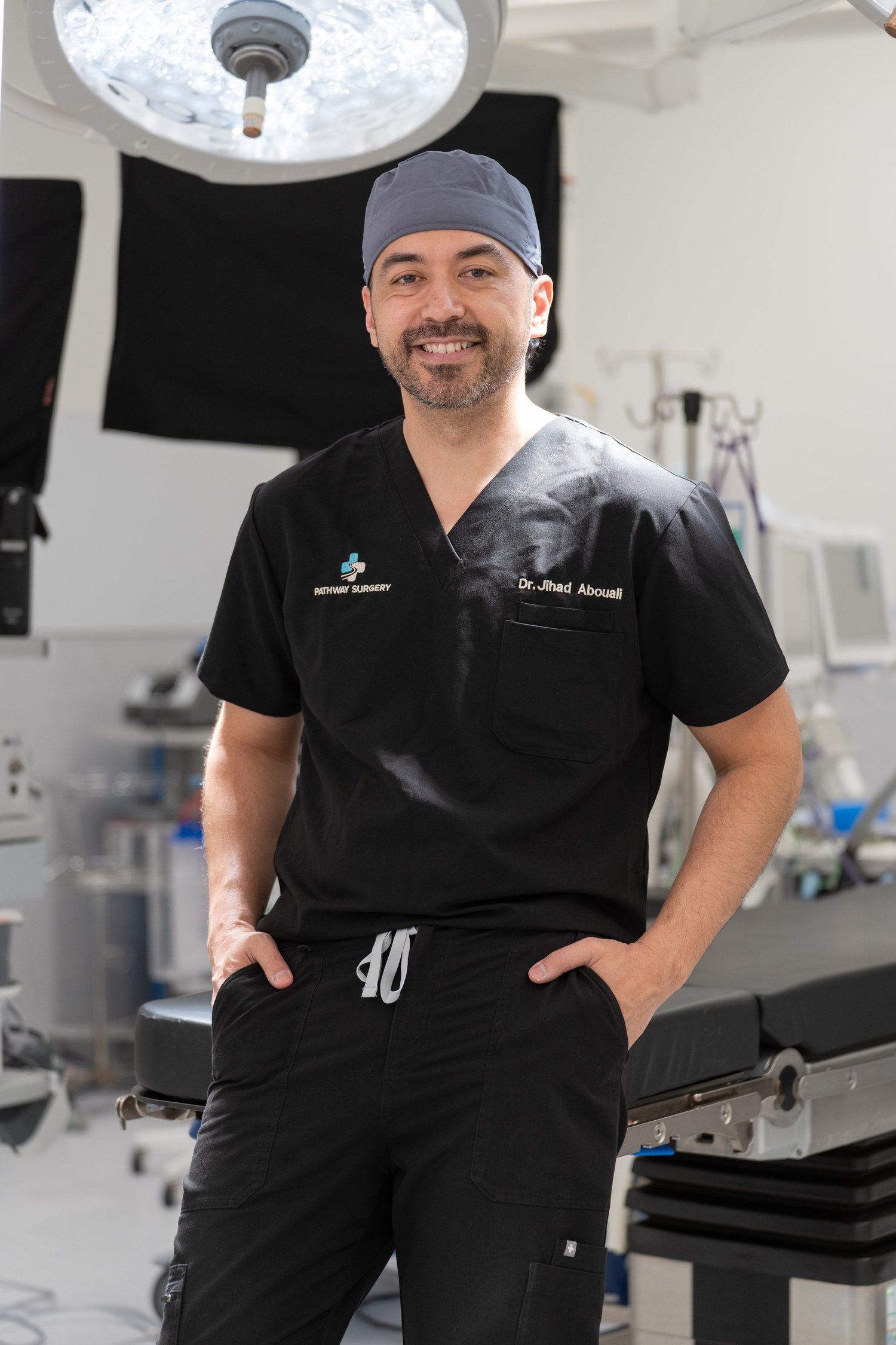 Dr. Abouali in the operating room